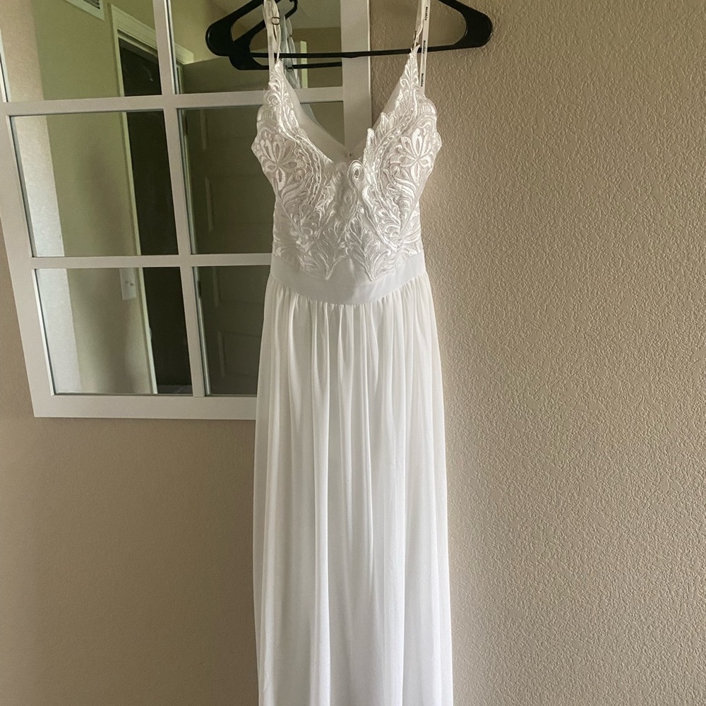 white prom dress